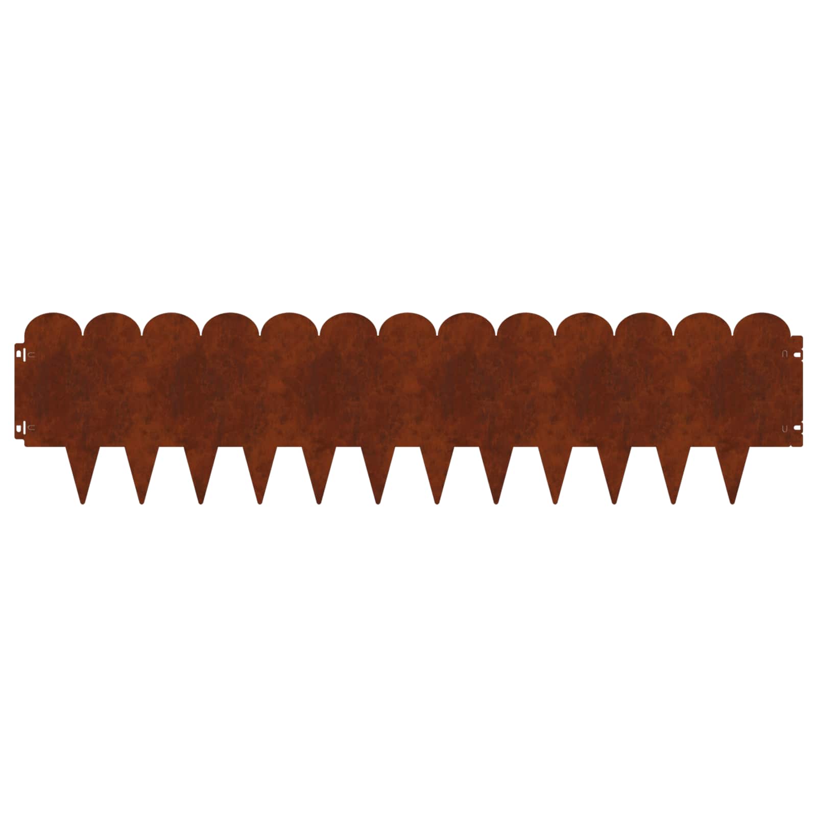 Raseneinfassung 10 pcs 103 x 15 cm Stahl Schwarz