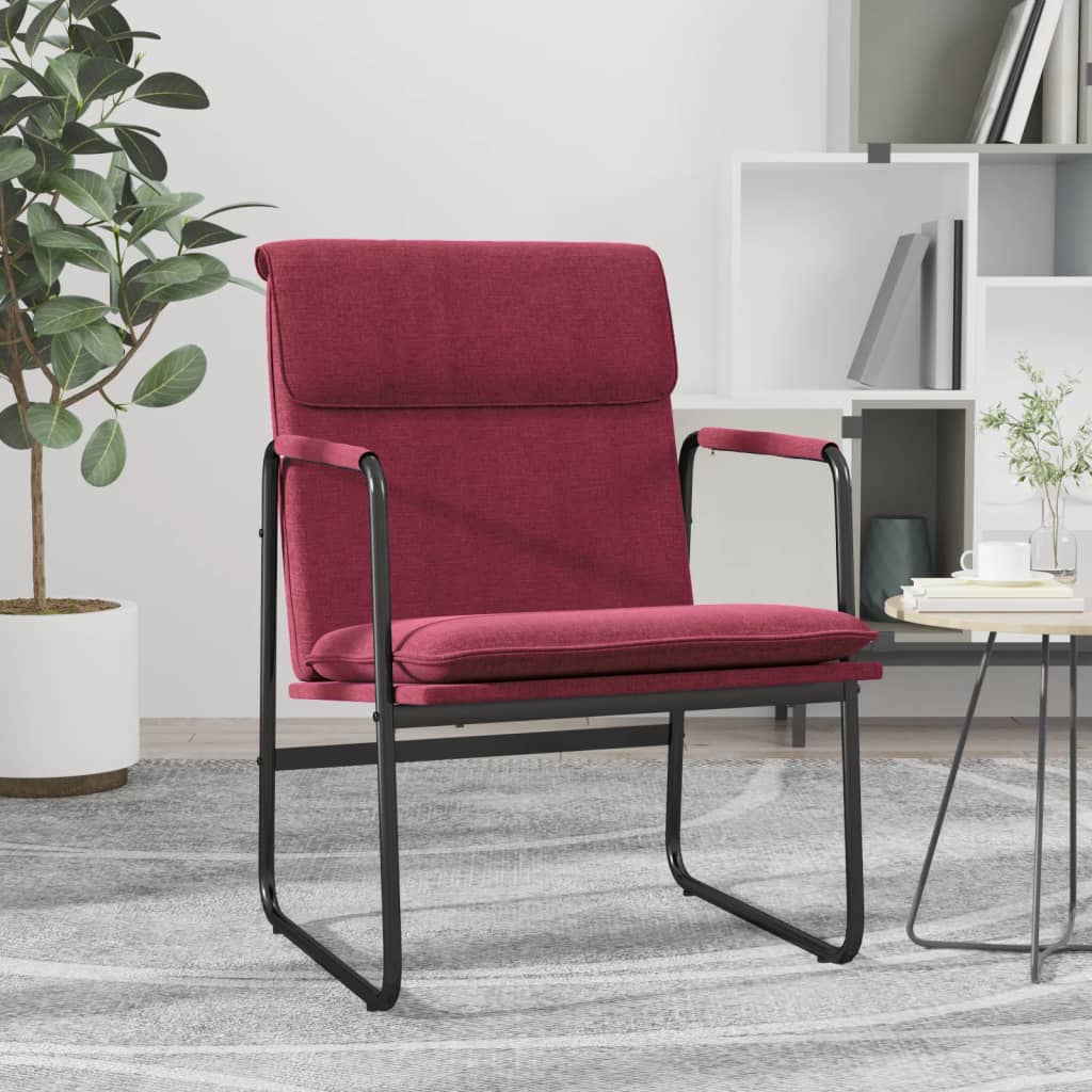 Loungesessel Hellgrau 55x64x80 cm Stoff