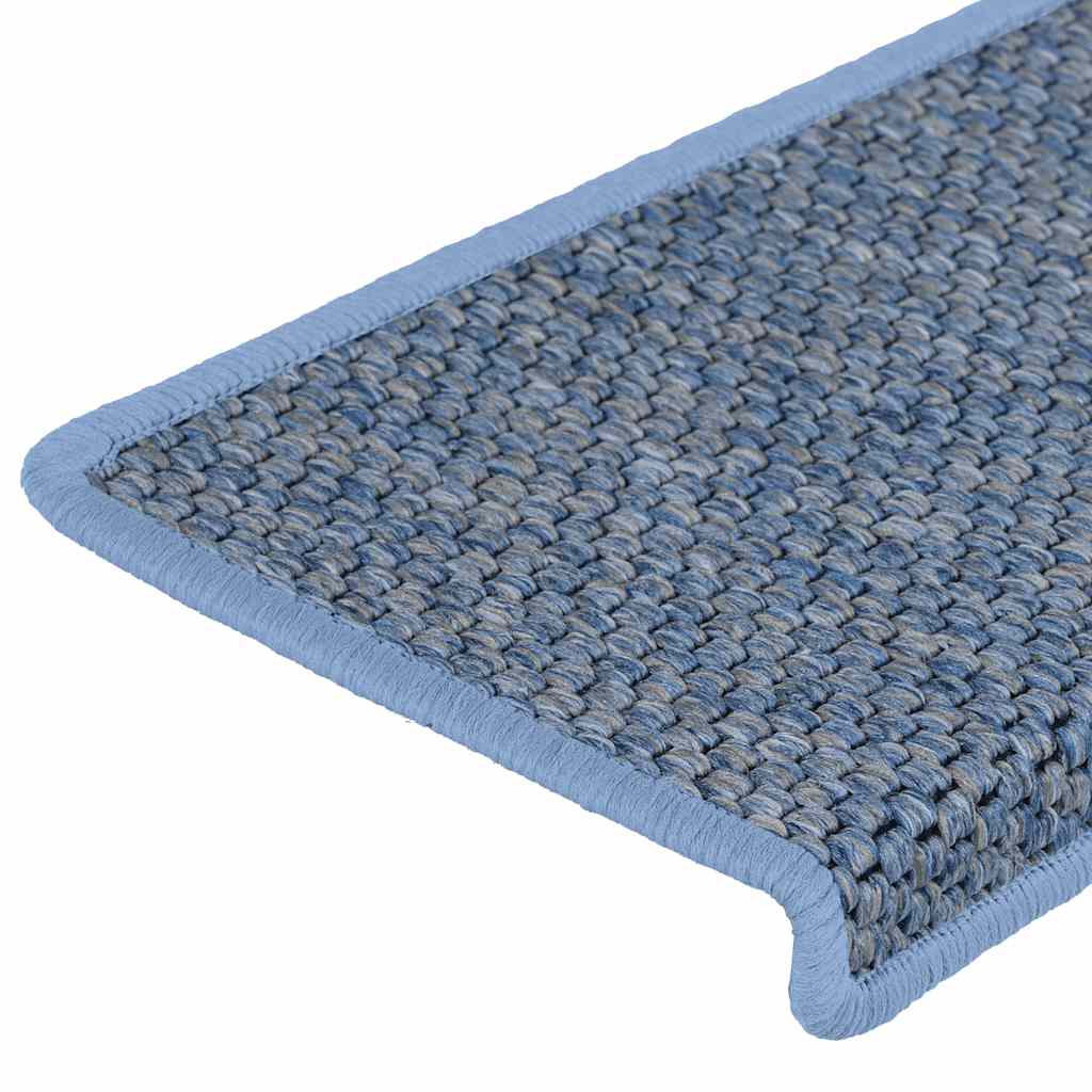Treppenmatten Selbstklebend Sisal-Look 15 Stk. 65x21x4 Platina
