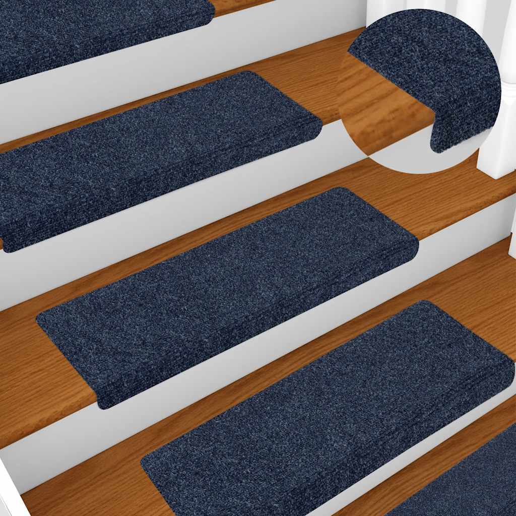 Stufenmatten Selbstklebend 15 Stk. 65x21x4 cm Hellbraun Rechteckiger Rand