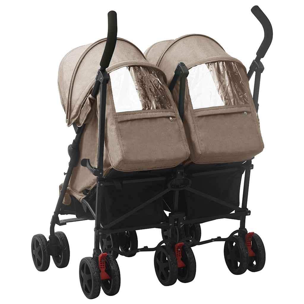 Geschwisterwagen Anthrazit Stahl