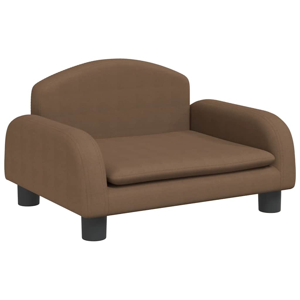 Kindersofa Creme 70x45x30 cm Stoff