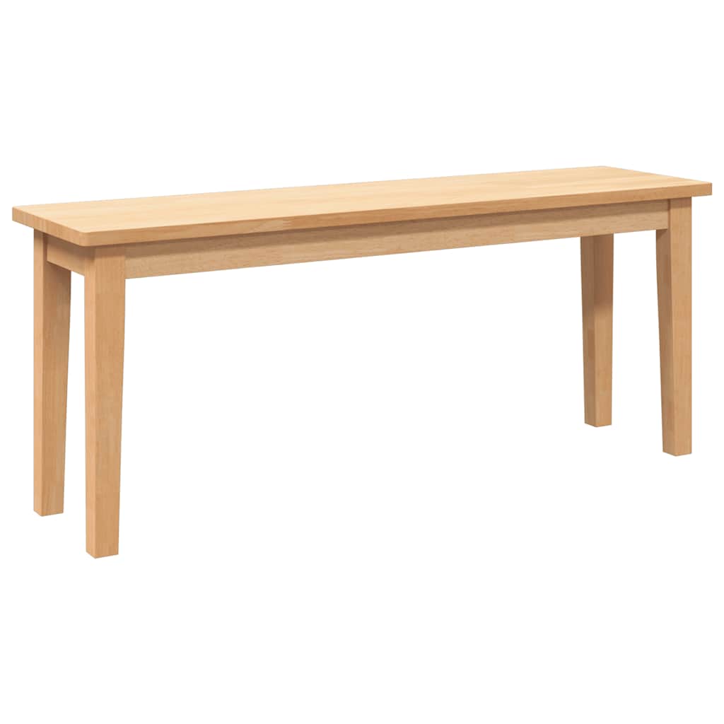 Bank 110 cm Braun Massivholz Gummibaum