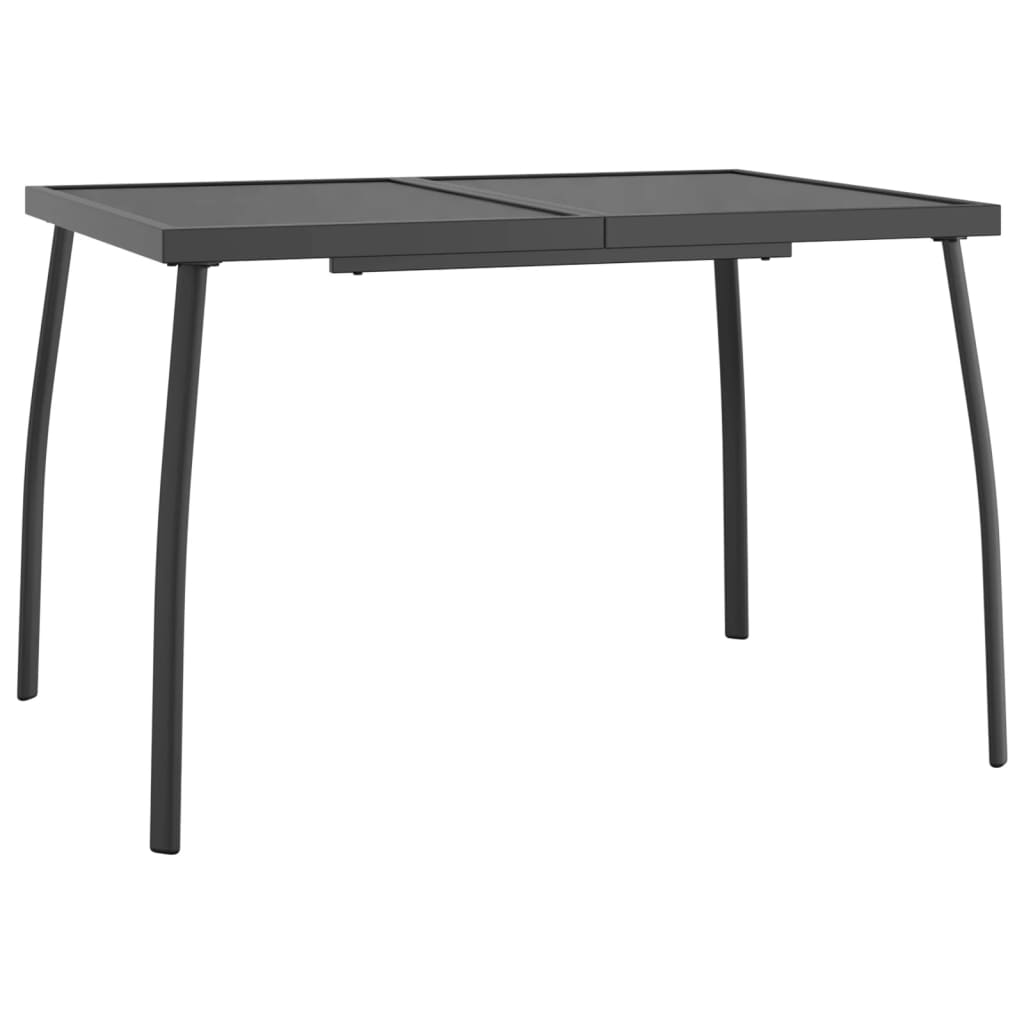 Gartentisch Anthrazit 100x100x72 cm Stahlgitter