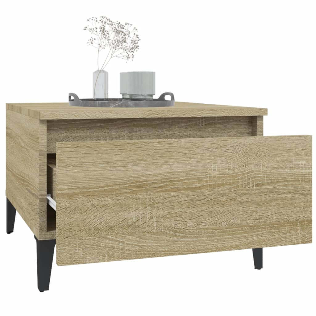 Beistelltisch Weiß 50x46x35 cm Holzwerkstoff