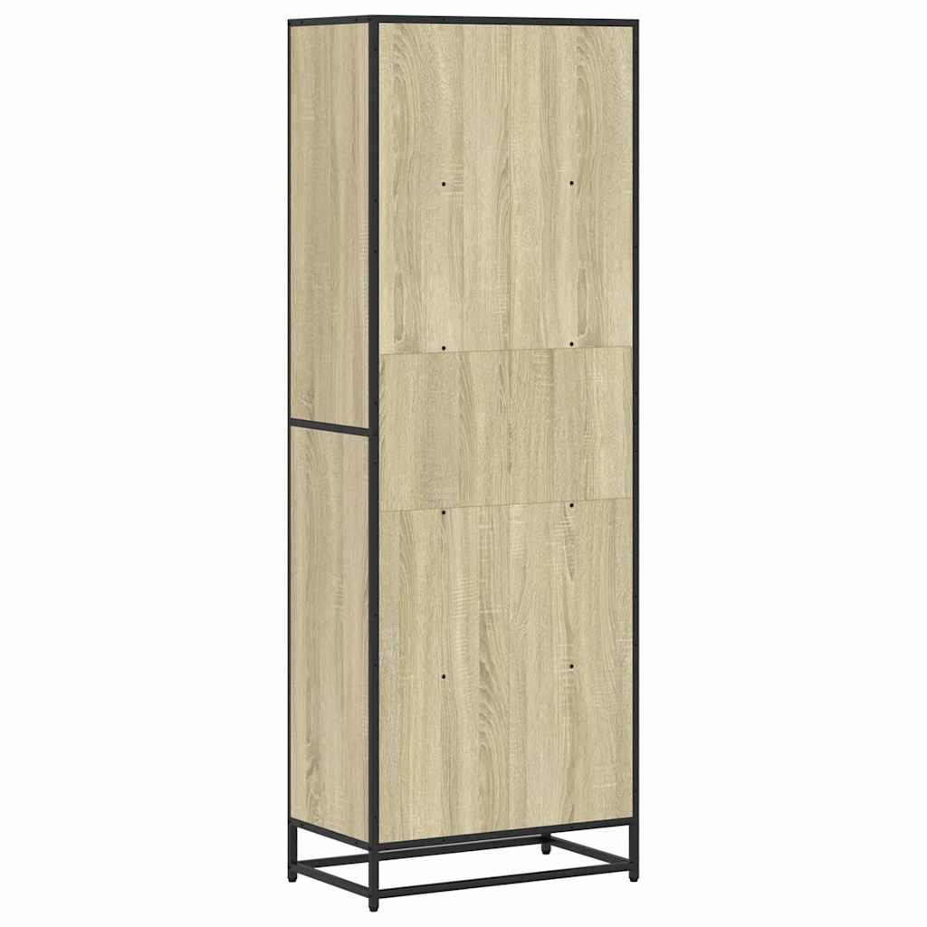 Bücherregal Schwarz 60x35x139 cm Holzwerkstoff