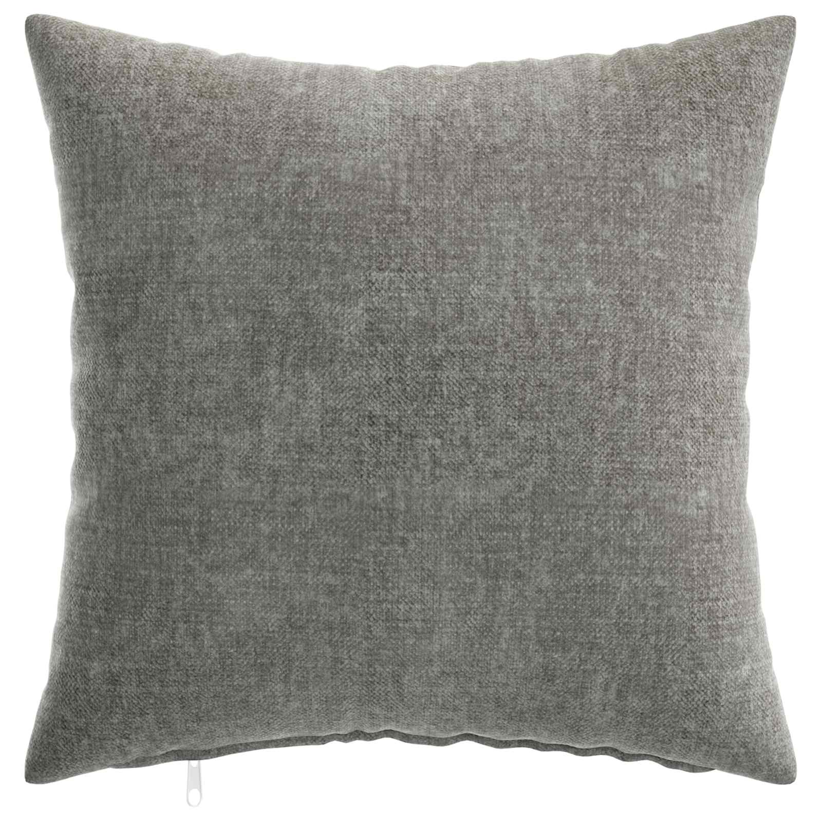 Kissenbezug 6 Stk. HEERLEN Dunkelgrau 30 x 30 cm Chenille-Stoff