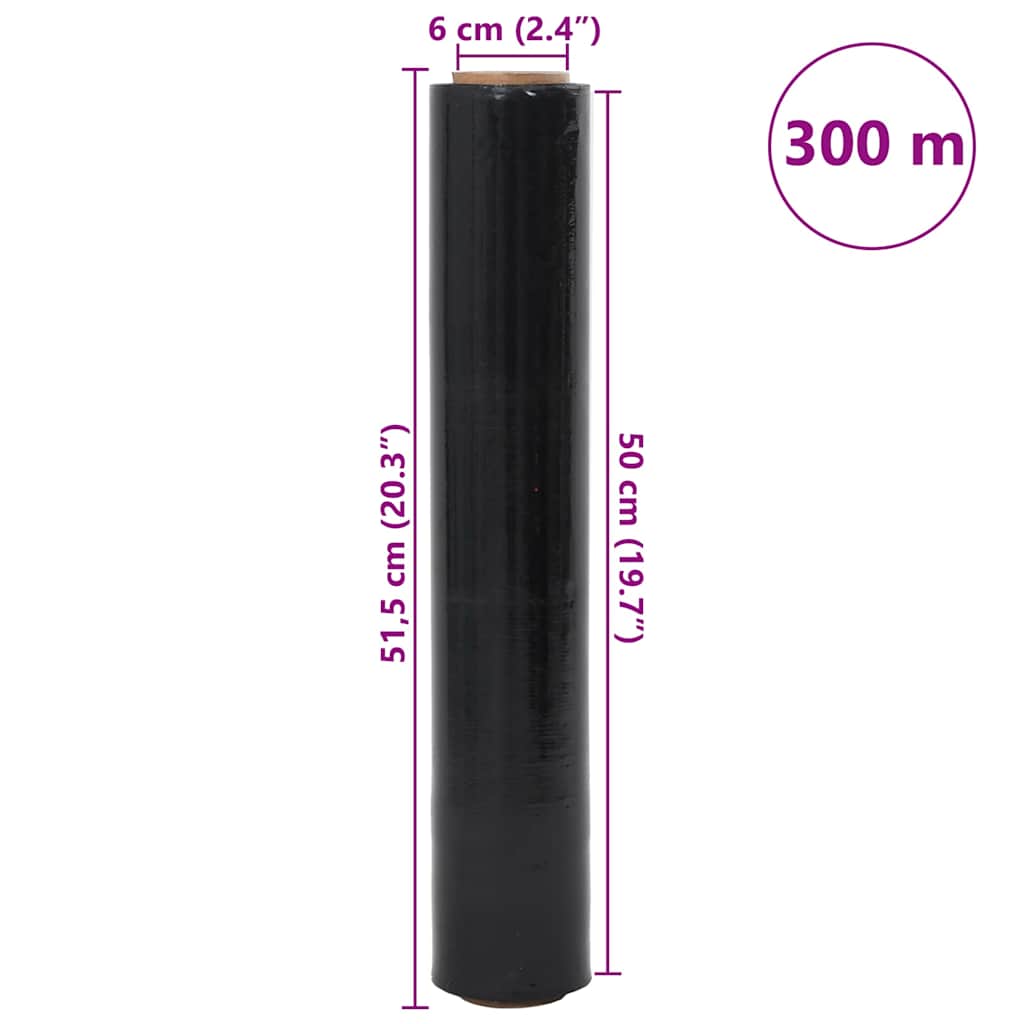 Stretchfolie 2 Stk. Transparent 17 μm 50 cm x 150 m