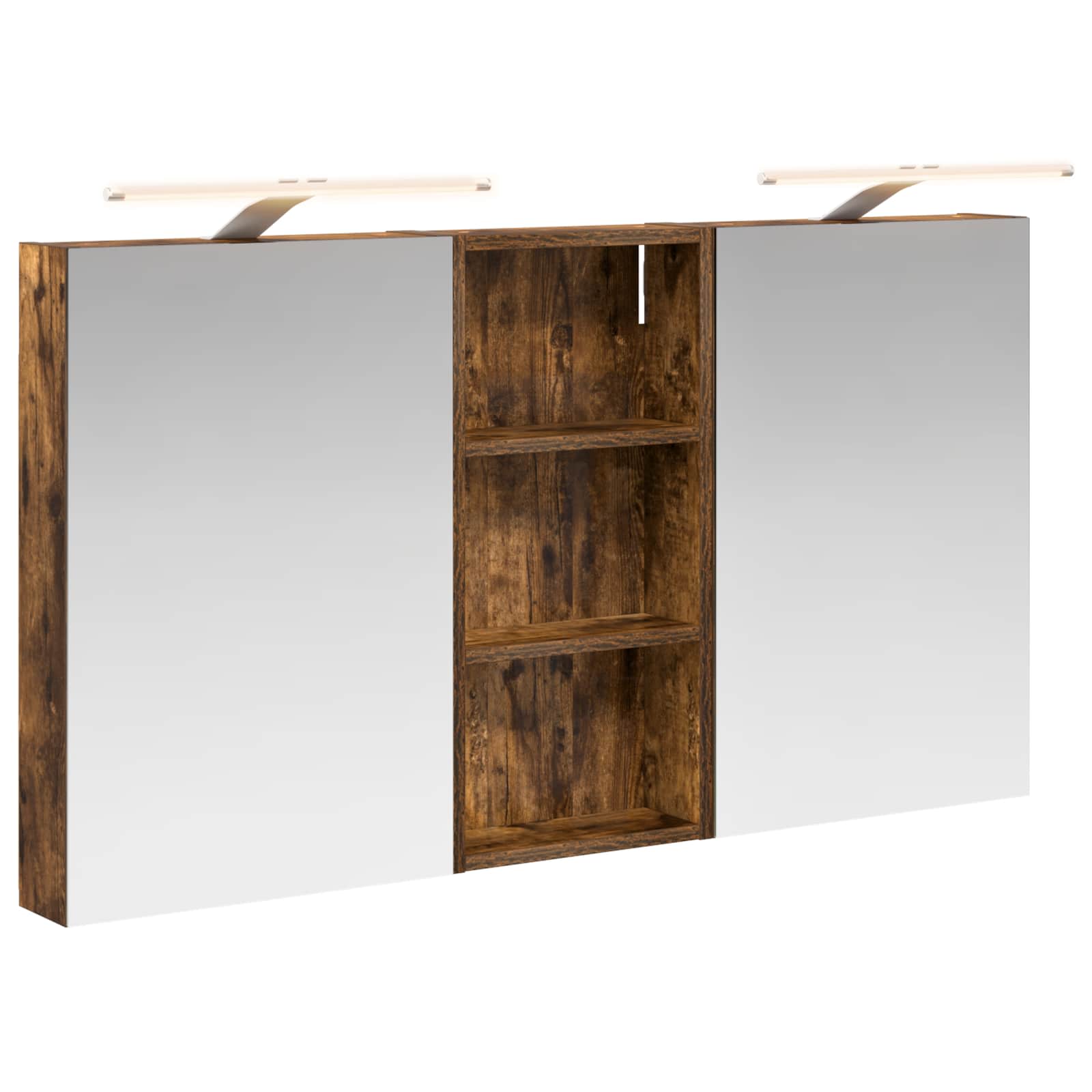 Badezimmerschrank-Set 3 pcs 80 x 10,5 x 50 cm Holzwerkstoff