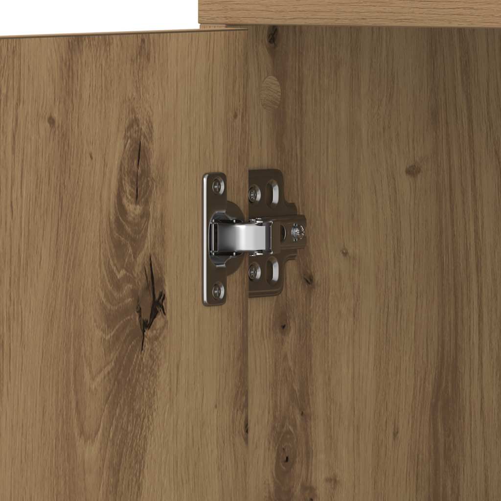 Badezimmerschrank Weiß 30x30x183,5 cm Holzwerkstoff