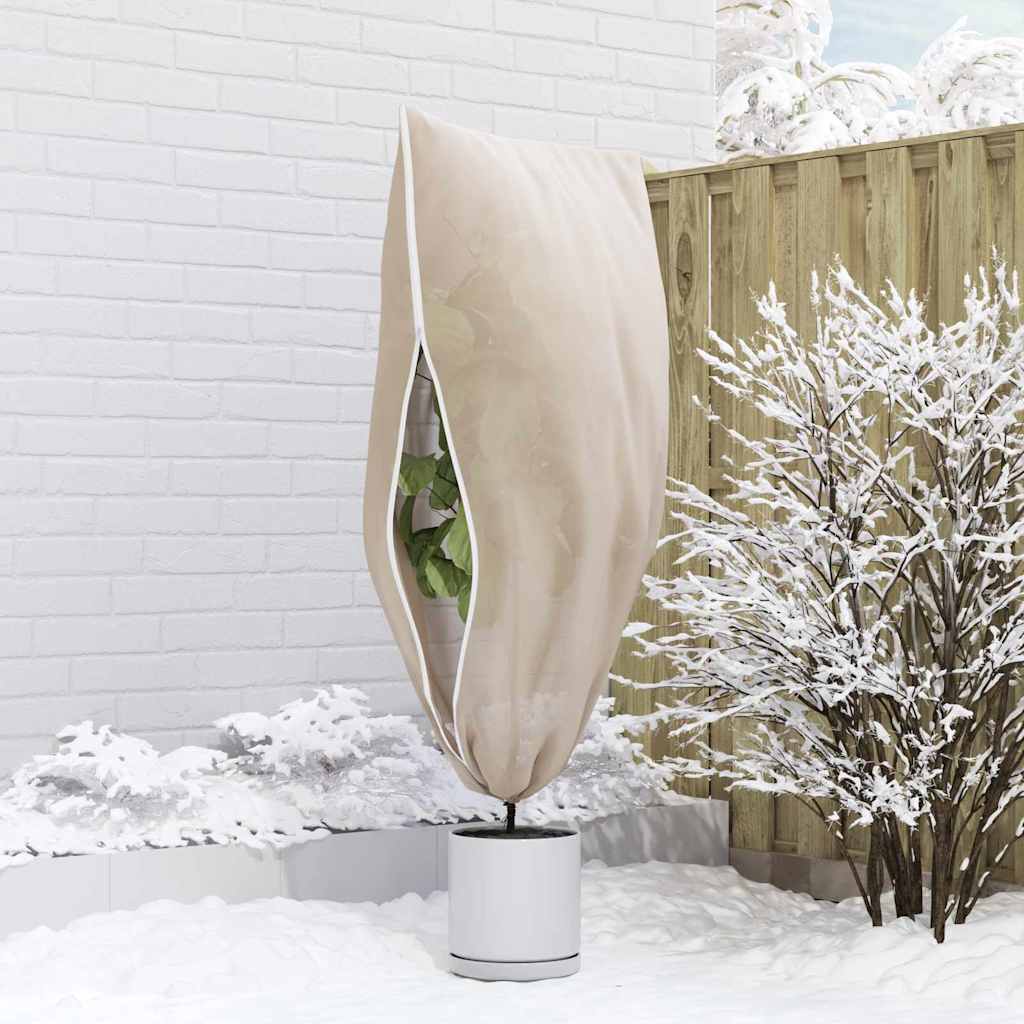 Wintervlies mit Reißverschluss 4 Stk. 70 g/m² 1x1,55 m