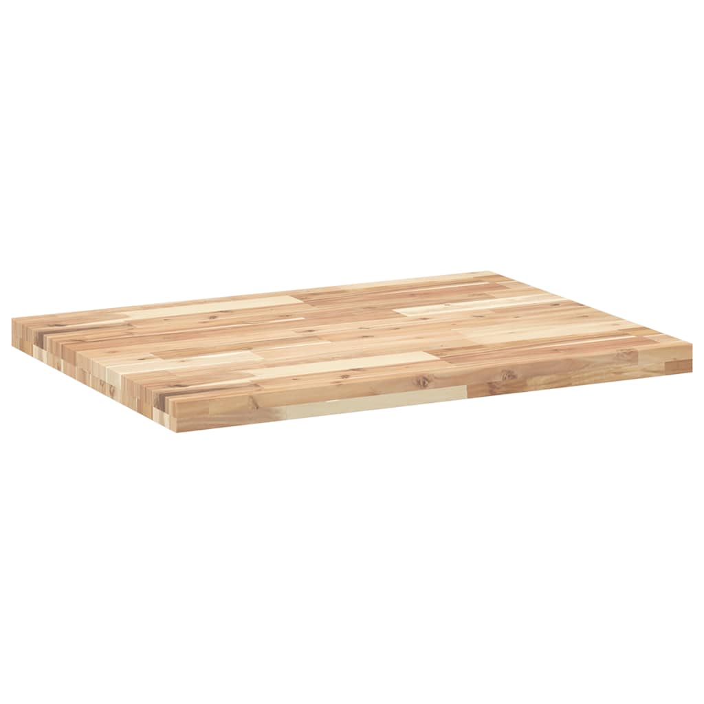 Tischplatte Rechteckig 60x50x2 cm Massivholz Akazie