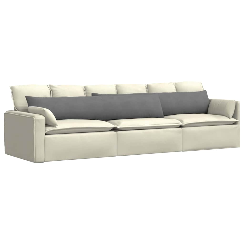 Sofakissen 2 Stück Taupe 50 x 30 cm Stoff