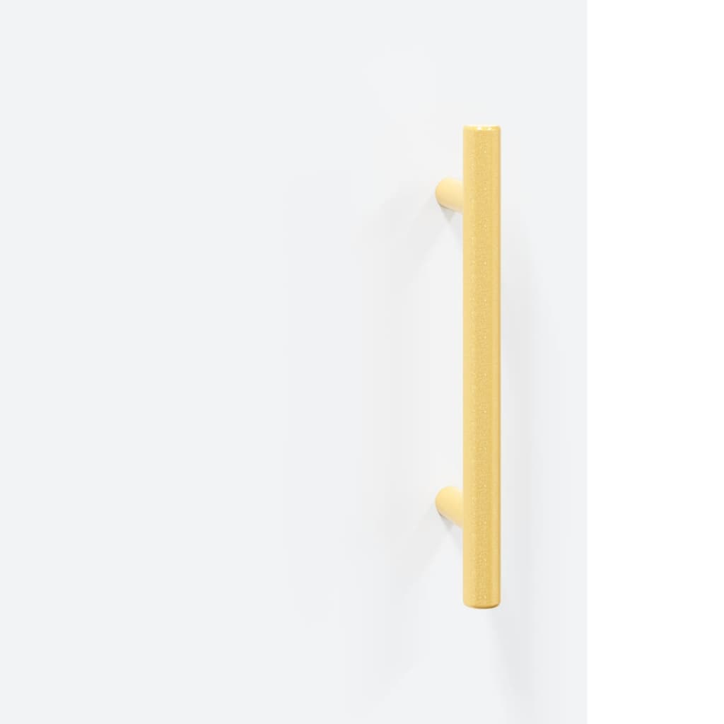 Highboard Hochglanz-Weiß 69,5x34x180 cm Holzwerkstoff