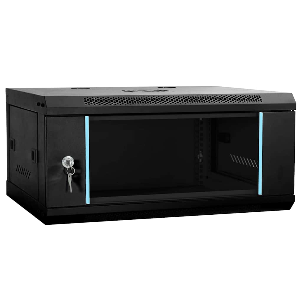 Netzwerkschrank mit Speicher Grau 60 x 45 x 28 cm Stahl