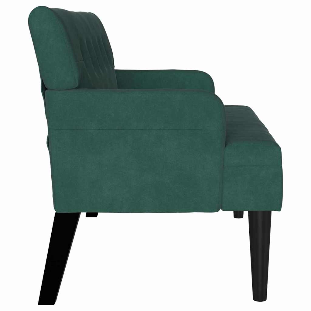 Chesterfield Bank Hellgrau 112 x 65,5 x 75 cm Samt