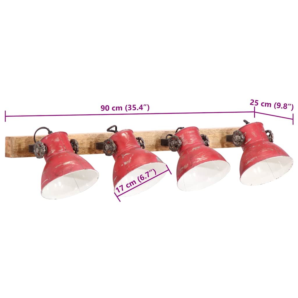 Wandlampe Industriestil Silbern 45x25 cm E27