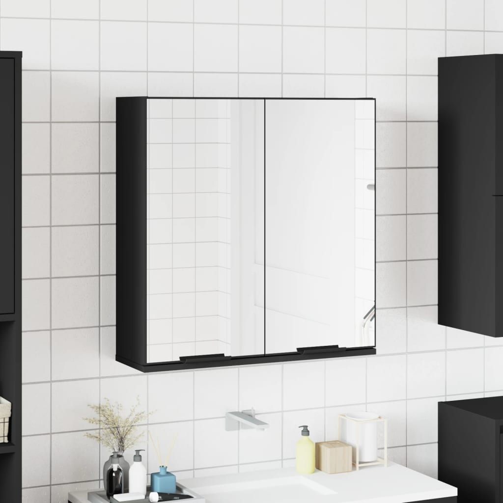 Bad-Spiegelschrank Weiß 64x20x67 cm