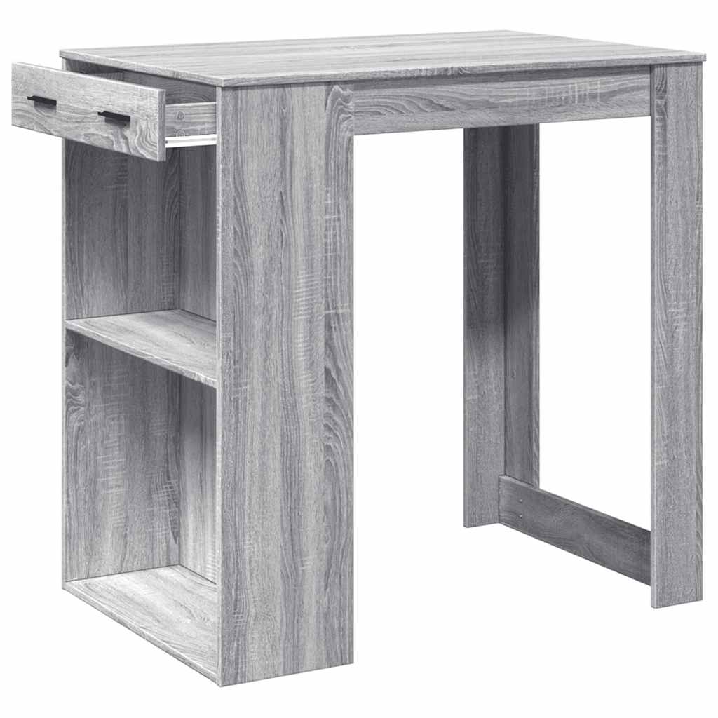 Bartisch Weiß 102x70x103,5 cm Holzwerkstoff