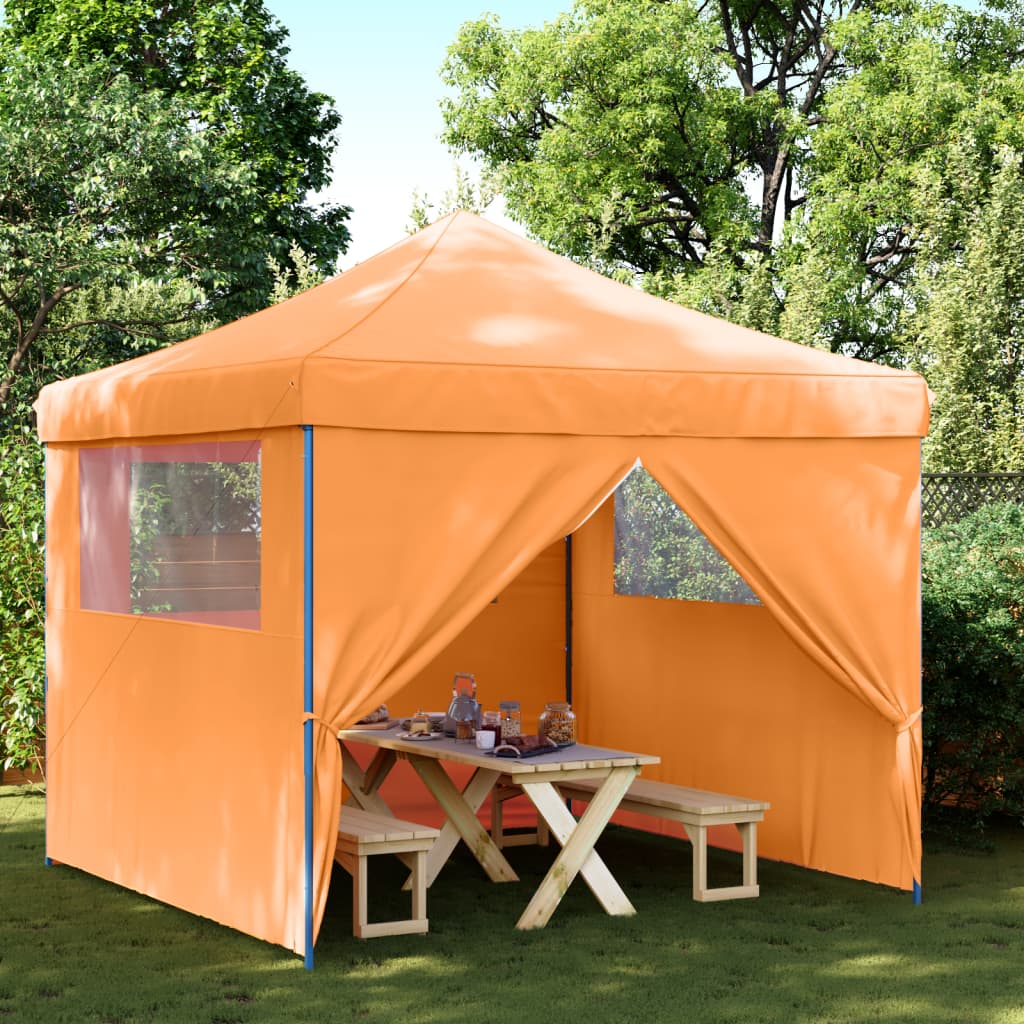 Partyzelt Faltbar Pop-Up Schwarz 292x292x315 cm
