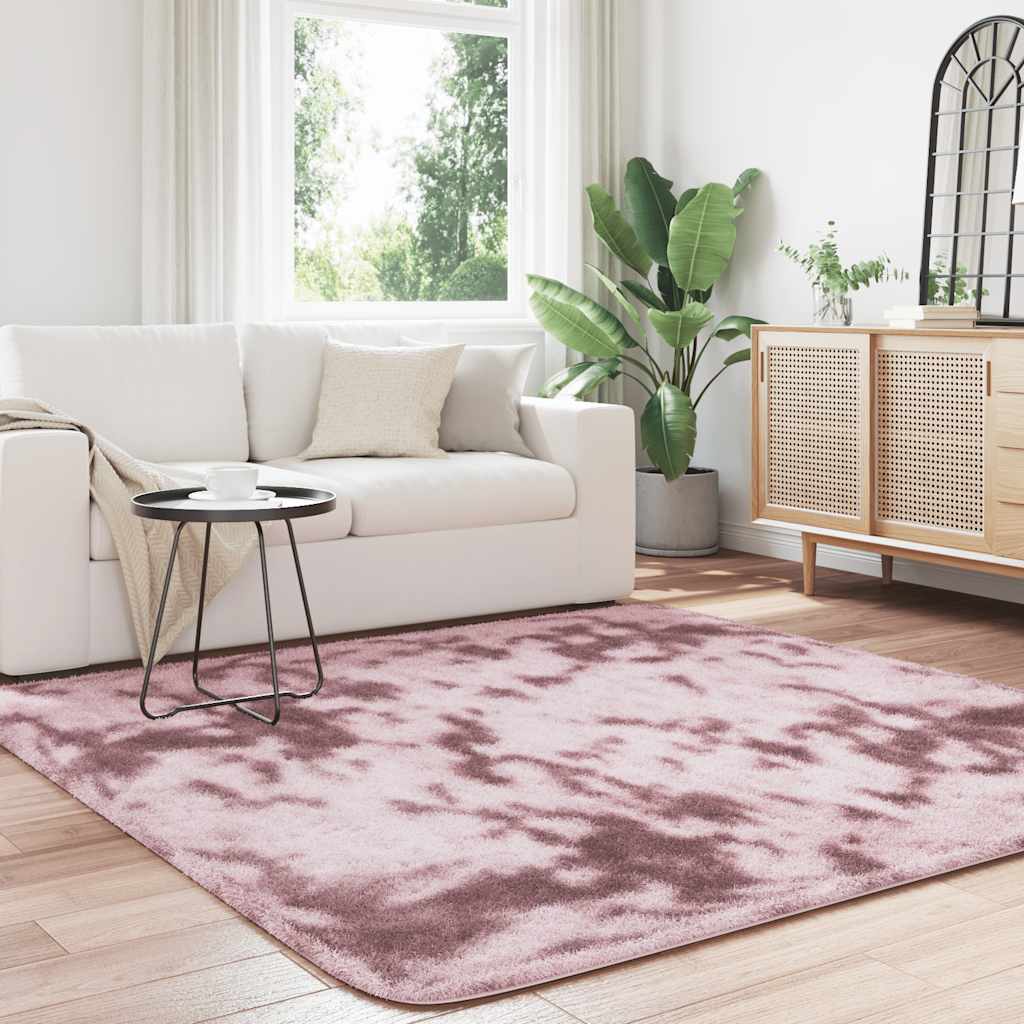Teppich Shaggy Hochflor NAVARRA Beige 60x100 cm Polyester