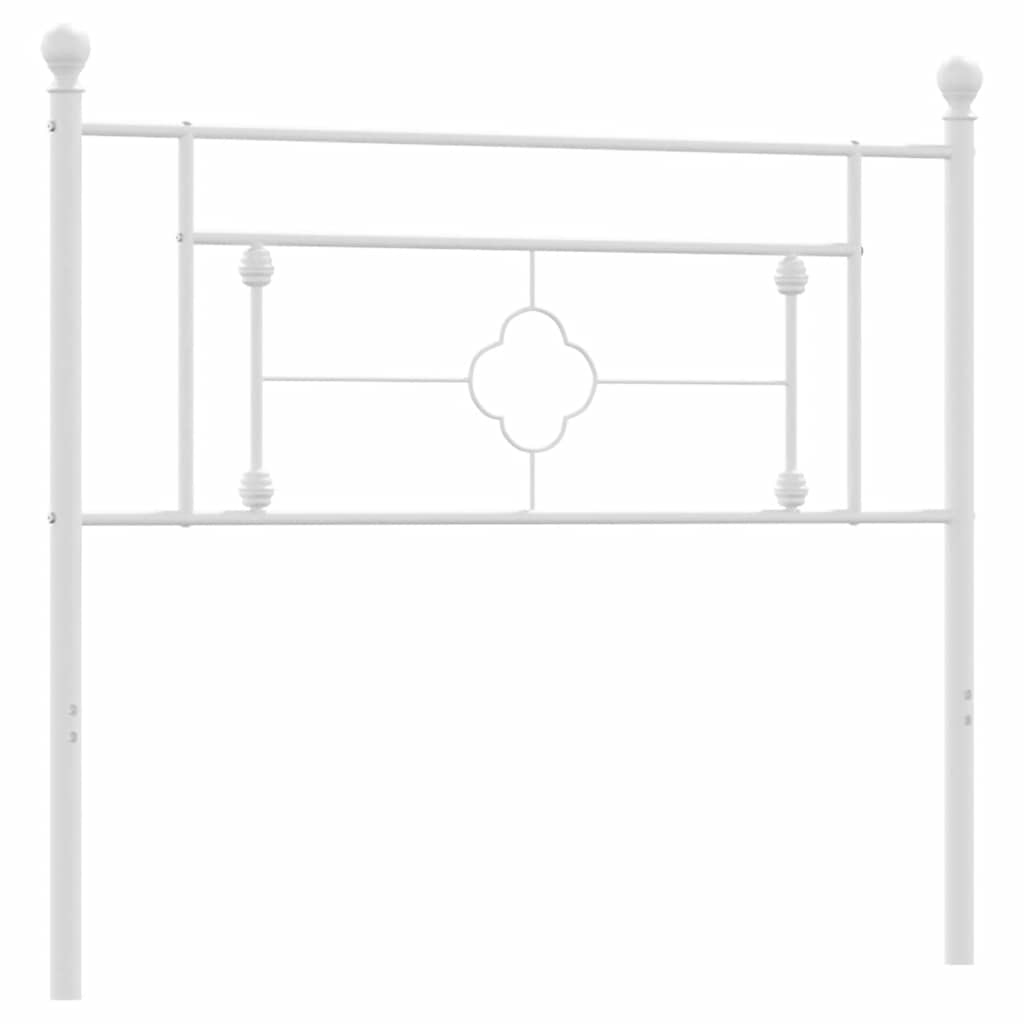 Ersatz-Kopfteil Metall Schwarz 100 cm