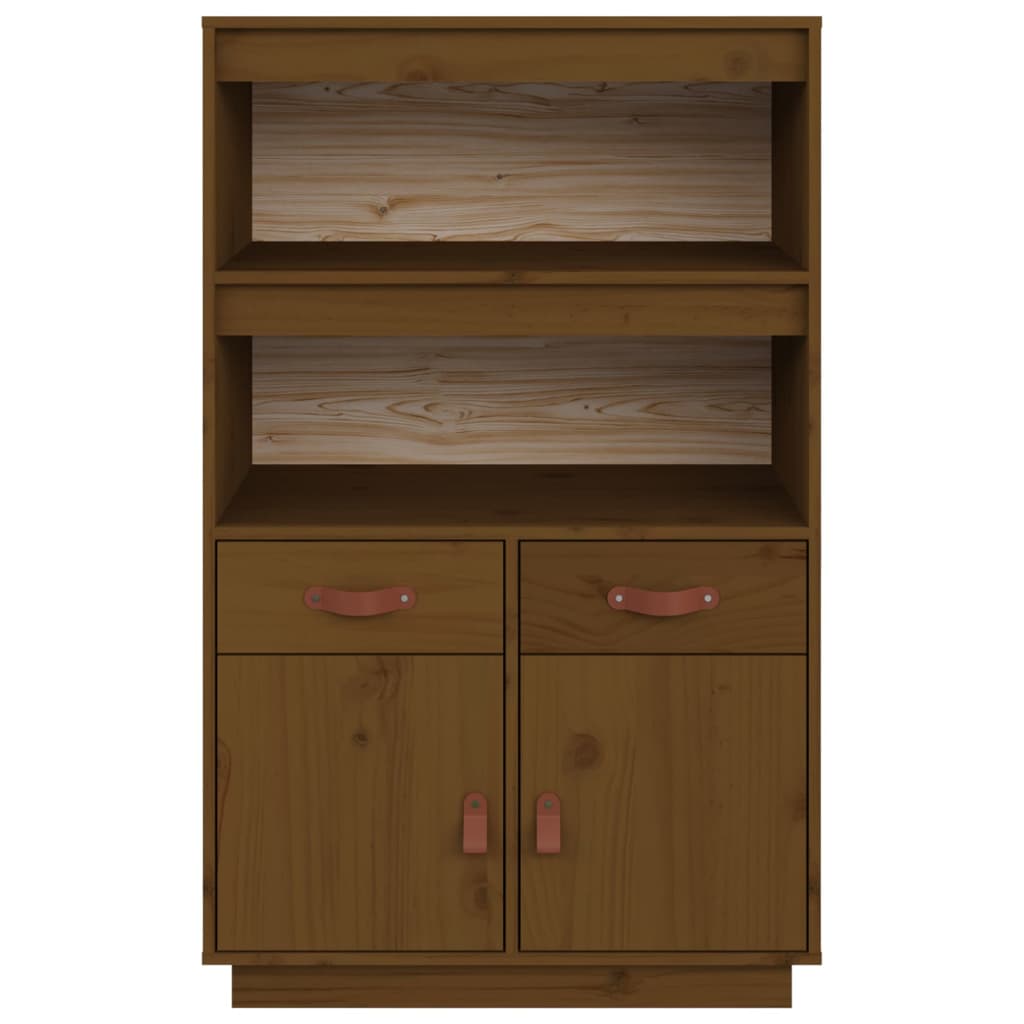 Highboard 67x40x108,5 cm Massivholz Kiefer