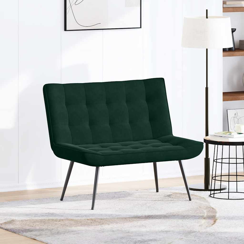 Sitzbank Hellgrau 110x74x84 cm Samt