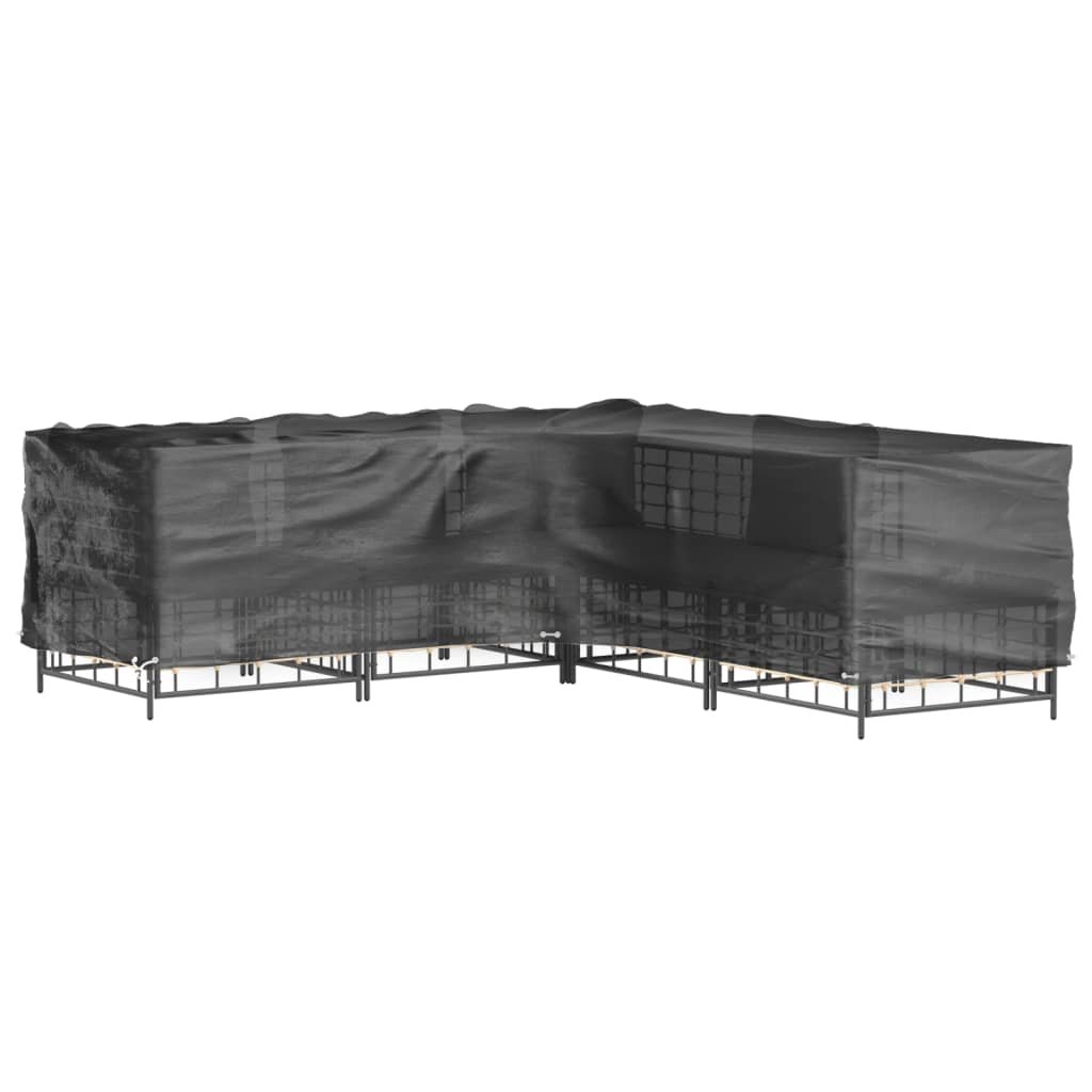 Gartenmöbel-Abdeckungen 2 Stk. L-Form 12 Ösen 250x250x90 cm