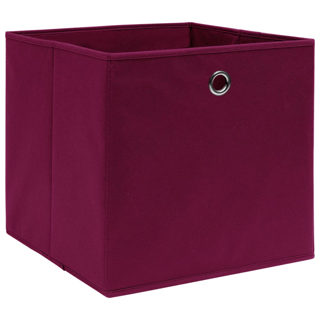 Aufbewahrungsboxen mit Deckeln 10 Stk. 28x28x28 cm Schwarz