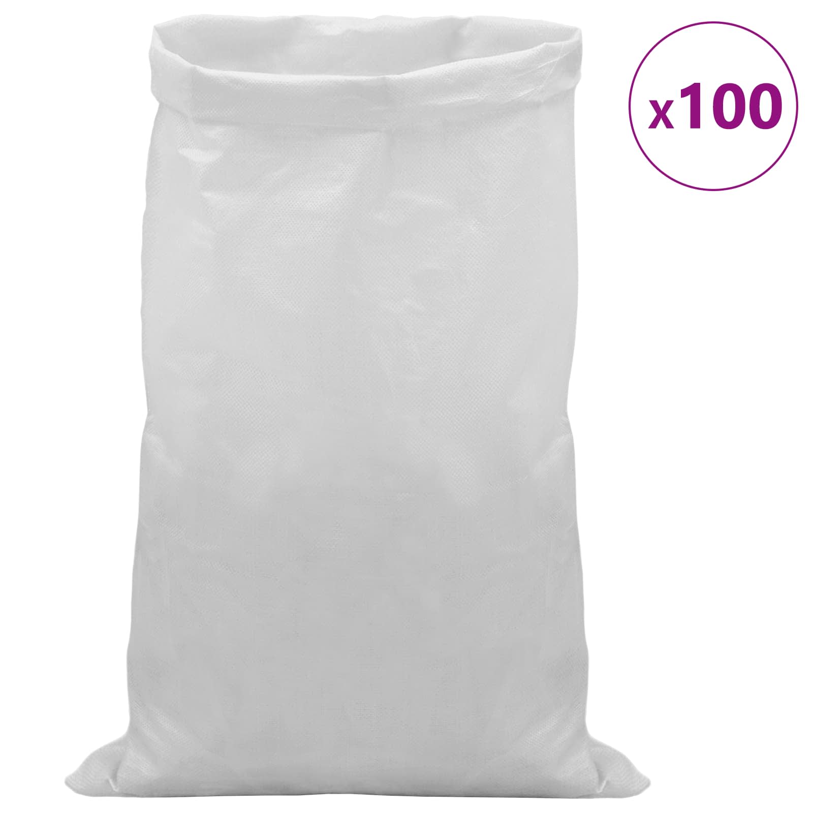 Gewebte Säcke 10 pcs Weiß 30 x 45 cm PP