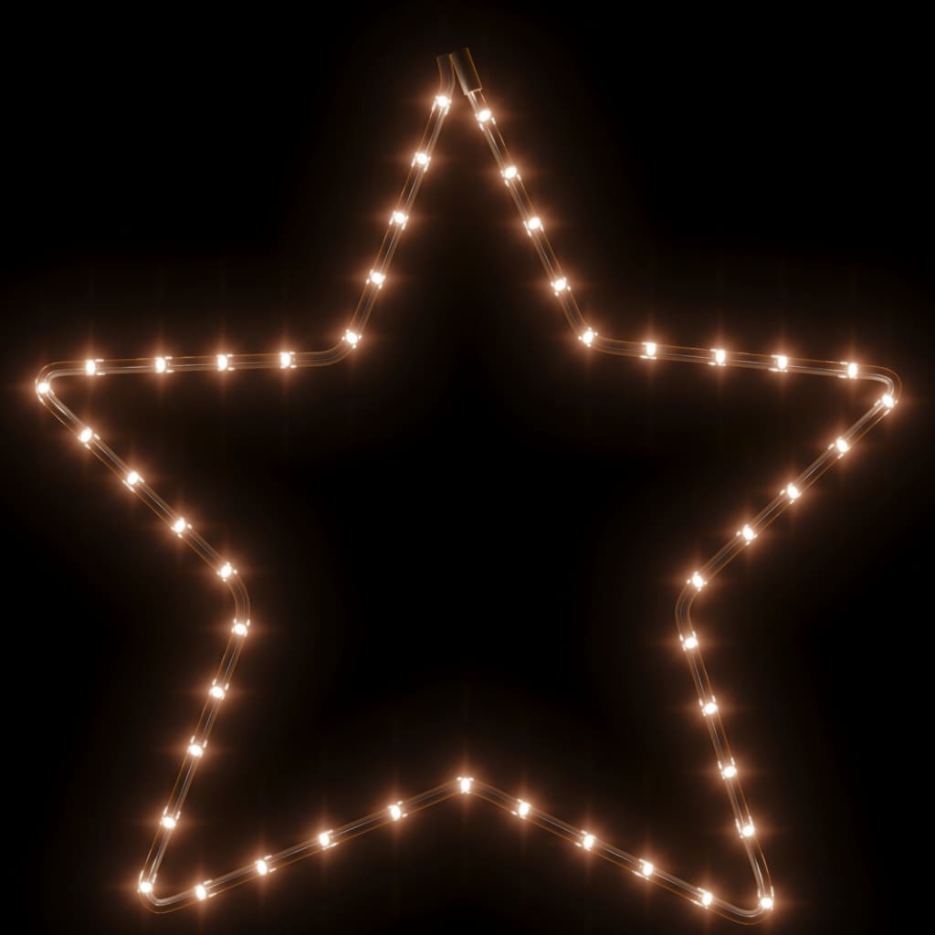LED-Silhouette Weihnachtsstern 48 LEDs Warmweiß 56 cm