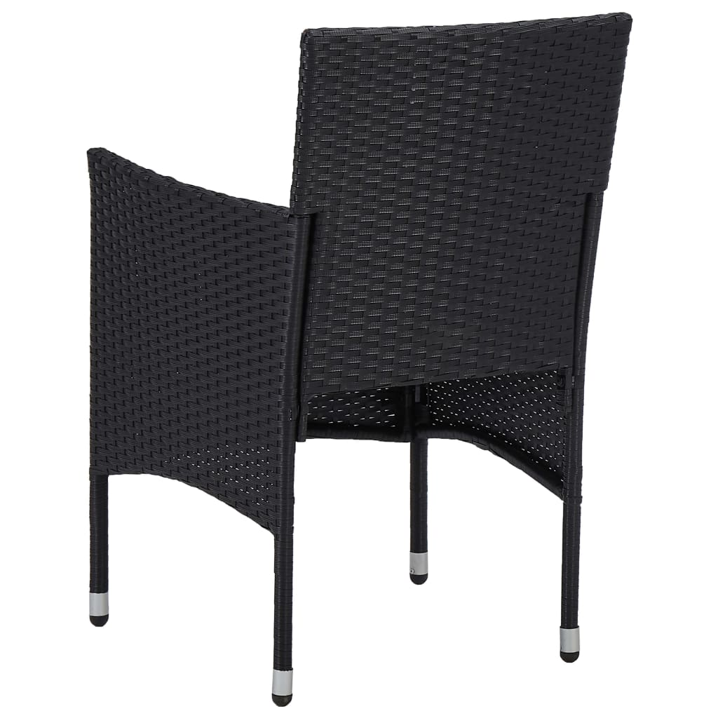 Garten-Essstühle 2 Stk. Poly Rattan Beige
