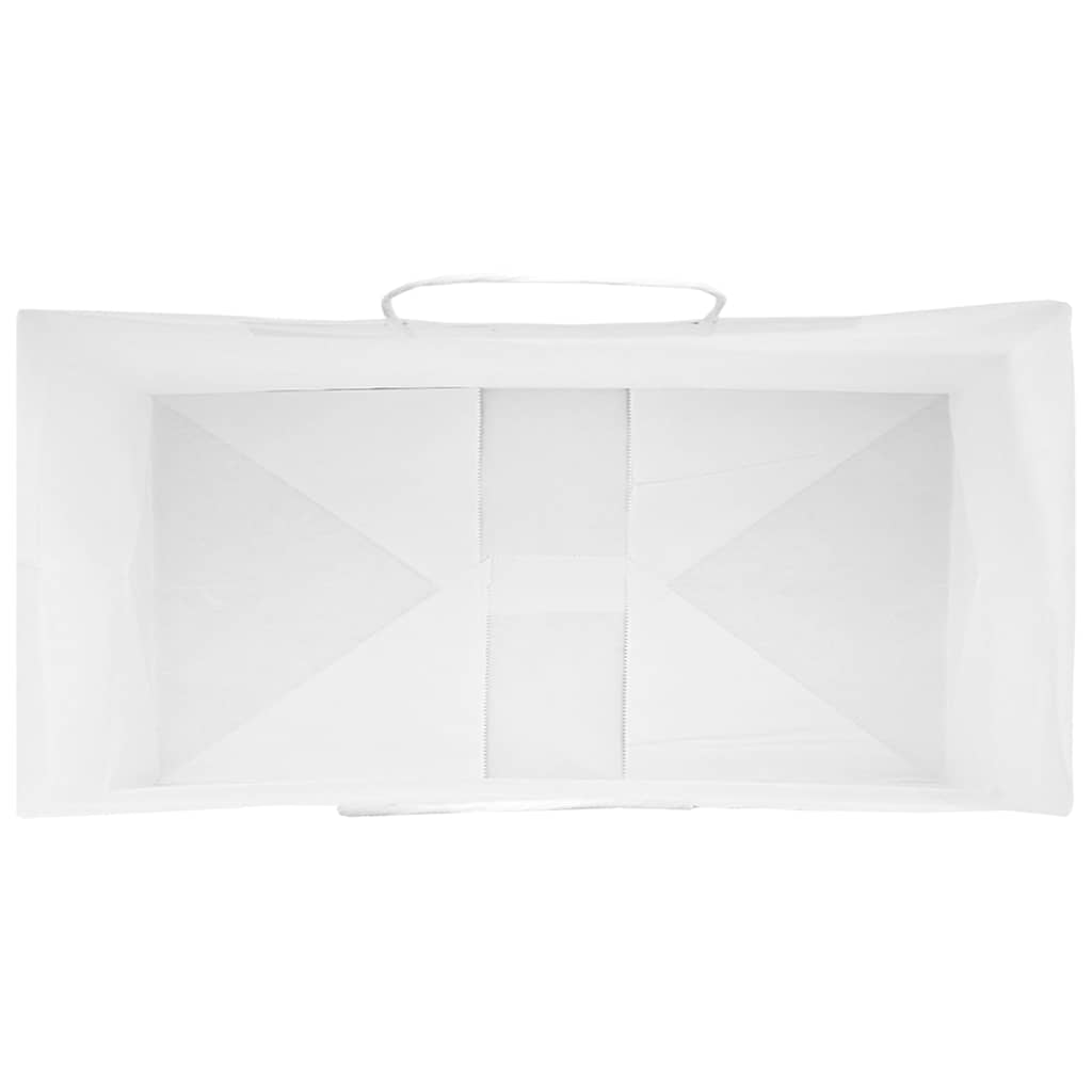 Papiertragetaschen 50 Stk. mit Henkeln Braun 21x11x36 cm