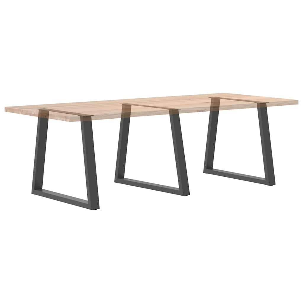 Couchtischbeine V-Form 2 Stück Schwarz 30x(30-31,3) cm Stahl