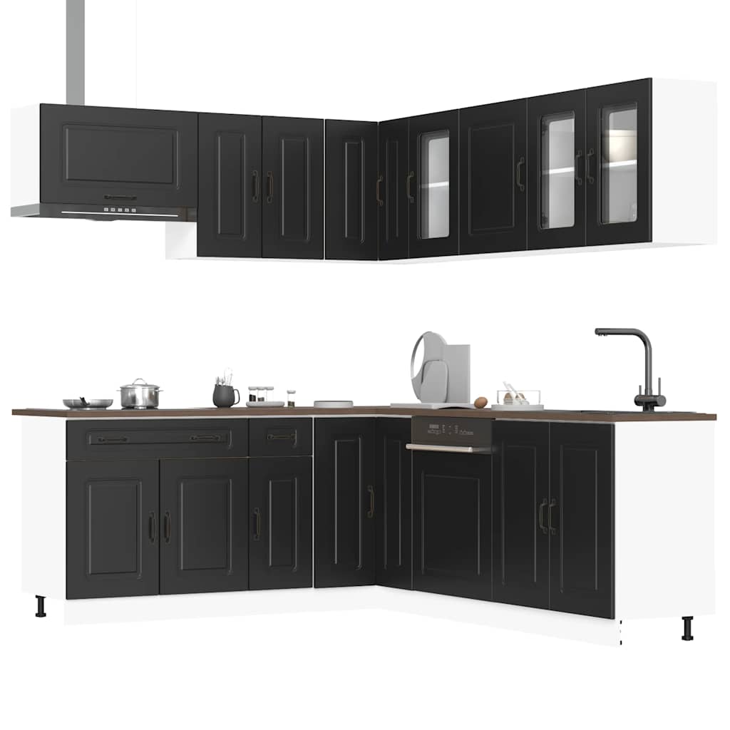 11-tlg. Küchenschrank-Set Kalmar Weiß Holzwerkstoff