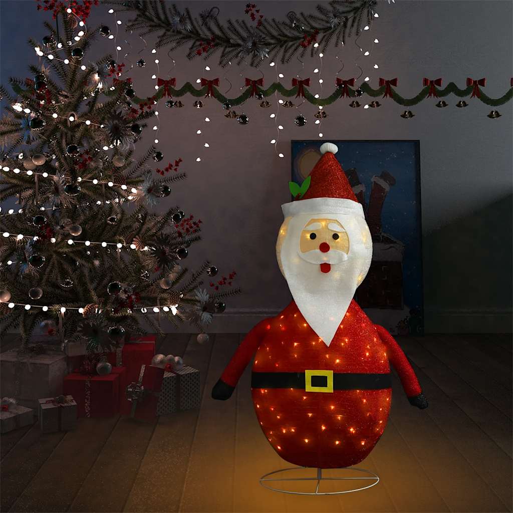 Weihnachtsdeko Weihnachtsmann LED Luxus-Gewebe 60 cm