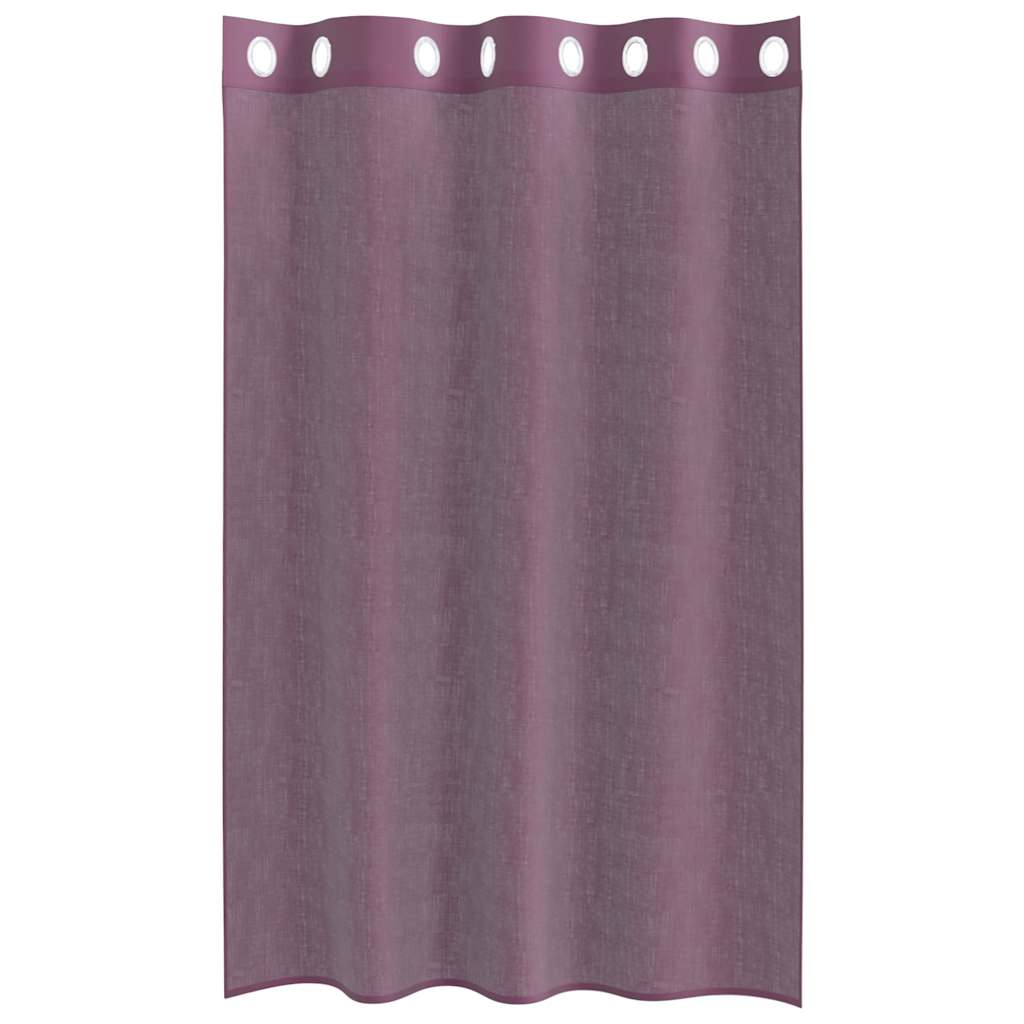 Voile Vorhänge mit Ösen 2 Stk. Apfelgrün 140x140 cm