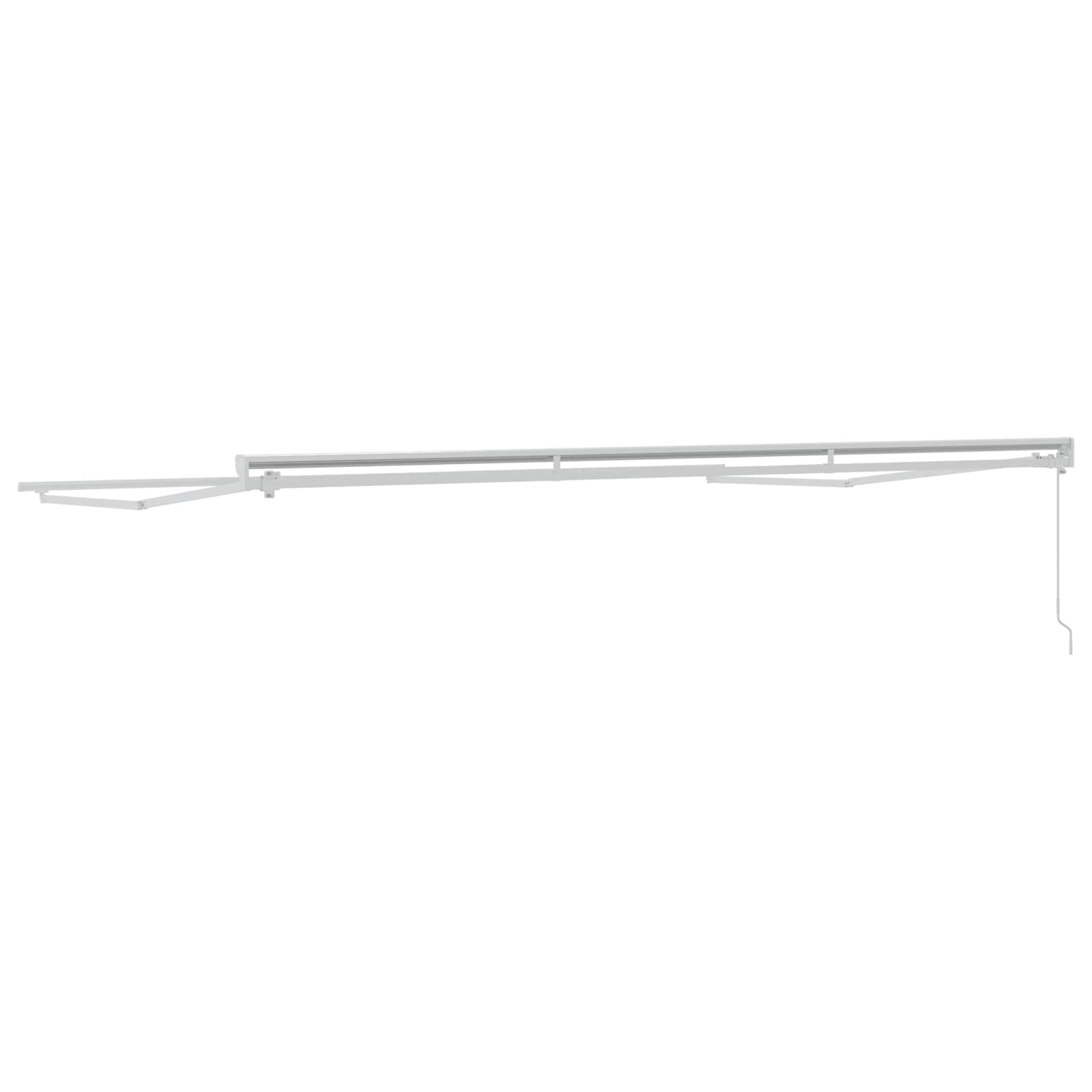 Markisenrahmen Verstellbar Weiß 2,5 x 2 m Stahl