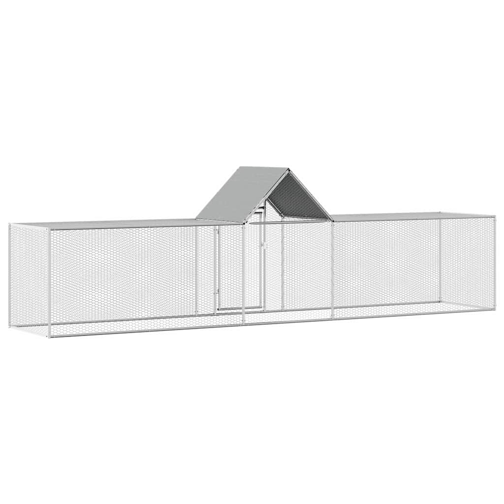 Hühnerstall 3x1x1,5 m Verzinkter Stahl
