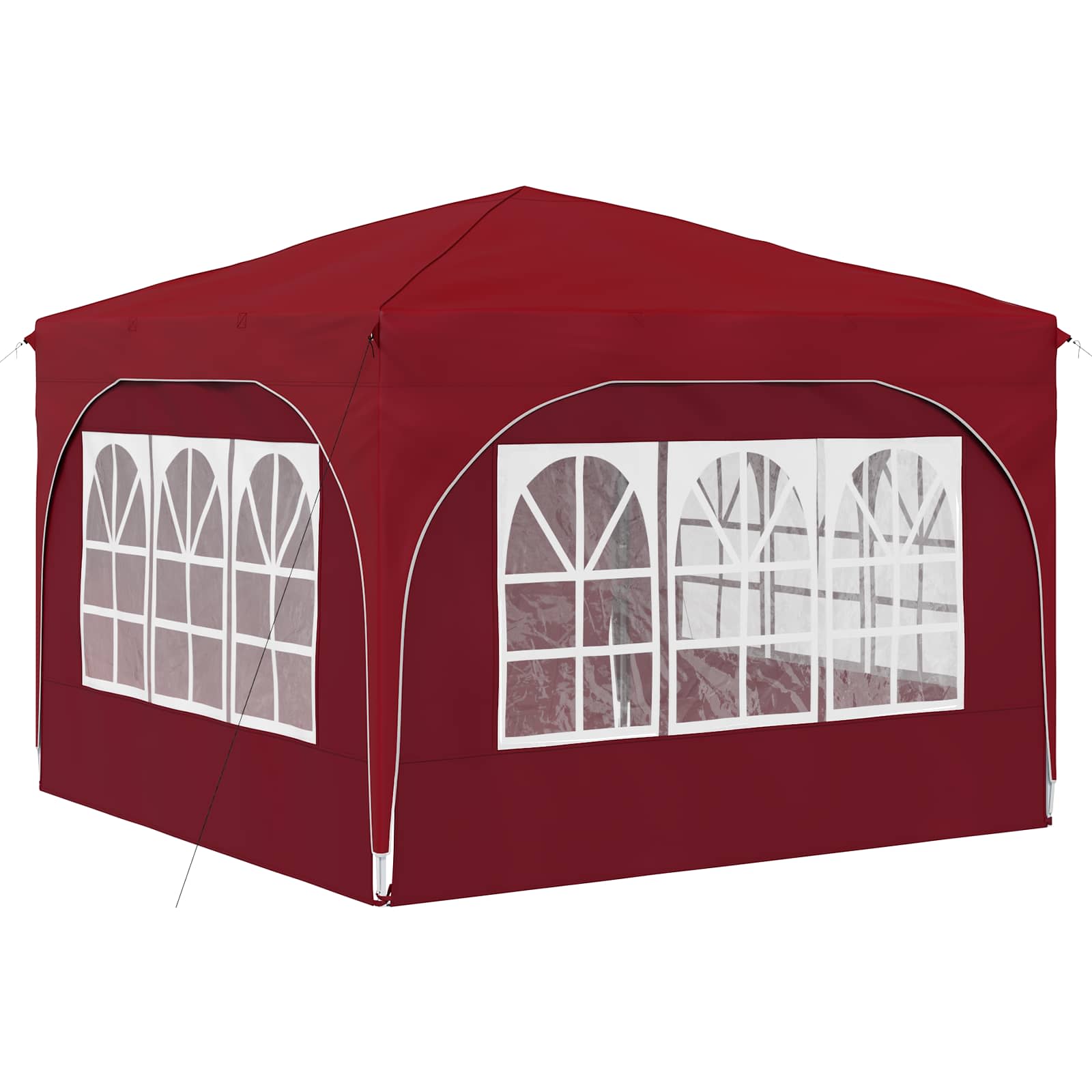 Pop-up Partyzelt 290 x 290 x 245 cm Creme