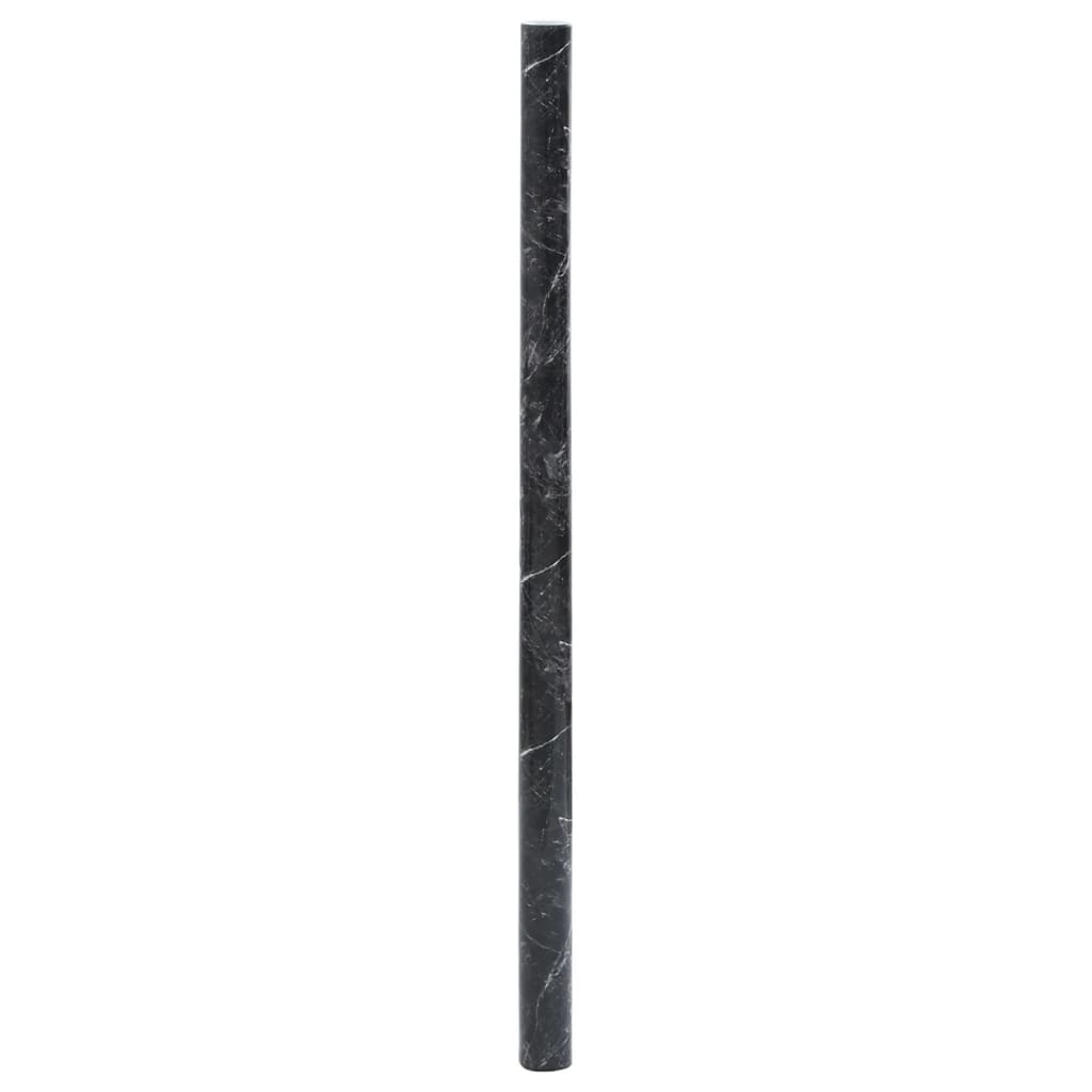 Möbelfolien Selbstklebend Marmor-Optik Schwarz 90x500 cm PVC
