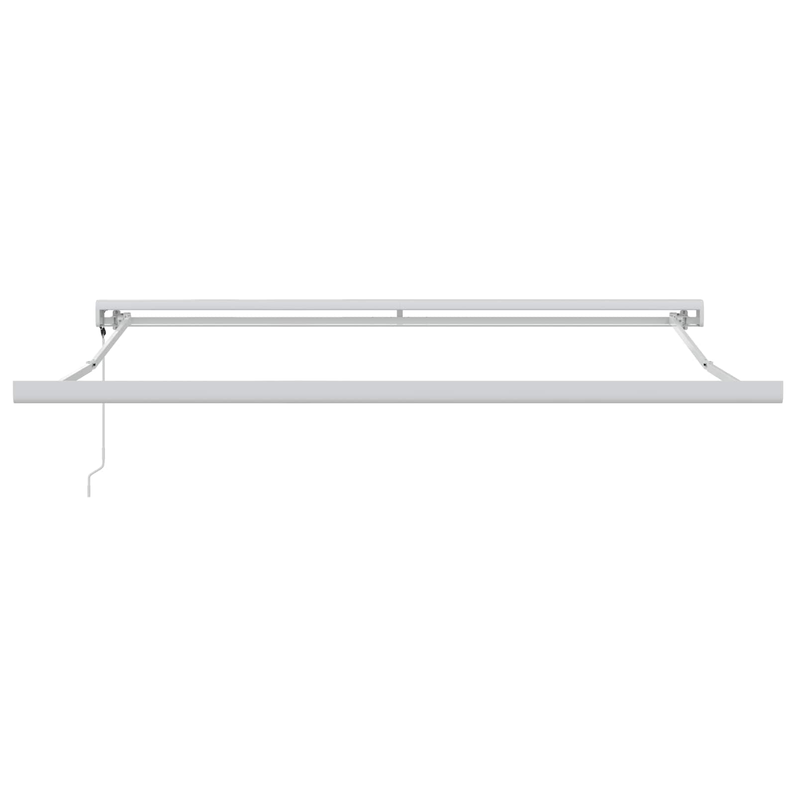 Markise Einziehbar Blau und Weiß 4x3 m Stoff und Aluminium