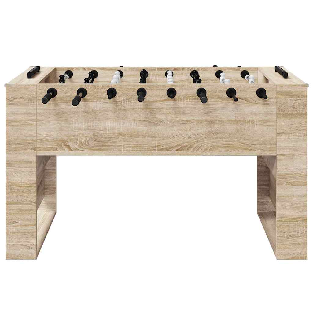 Tischfußballtisch Weiß 146,5 x 74 x 85 cm Holzwerkstoff