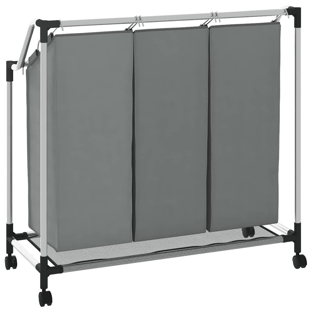 4 Fächer Schwarz Wäschesortierer