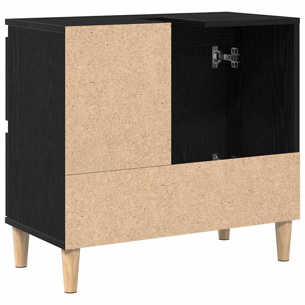 Badschrank Weiß 65x33x60 cm Holzwerkstoff