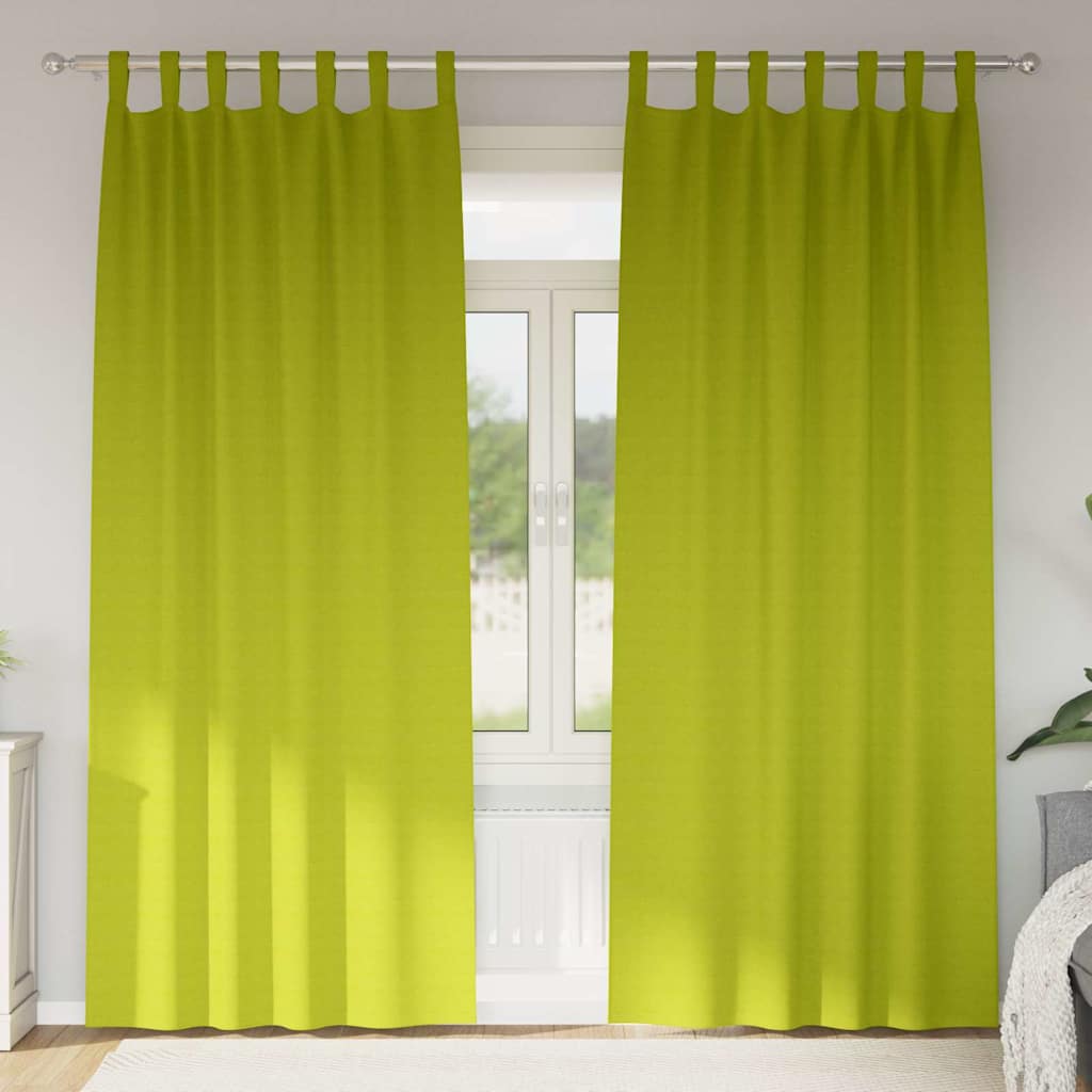 Verdunkelungs-Vorhänge mit Ringen 2 pcs Beige 140 x 140 cm
