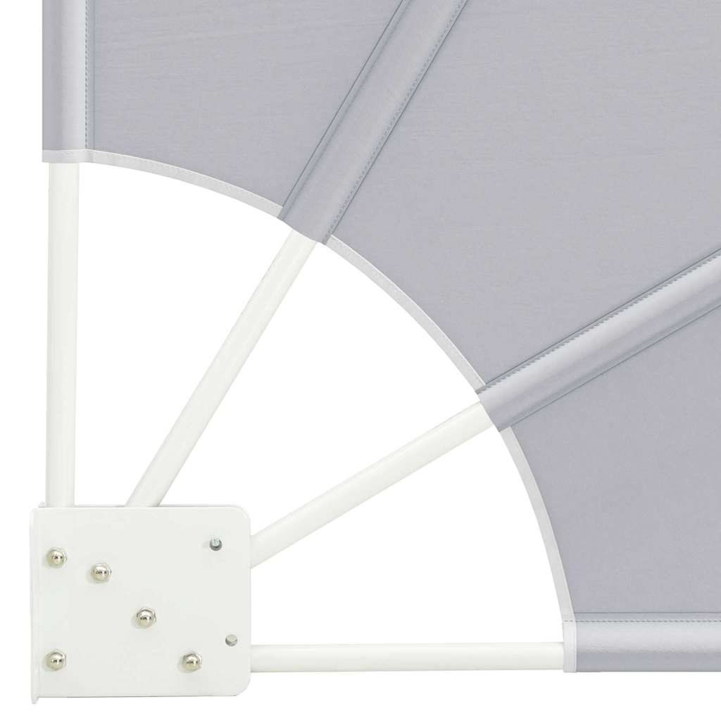 Faltbarer Balkonfächer Grau 210×210 cm