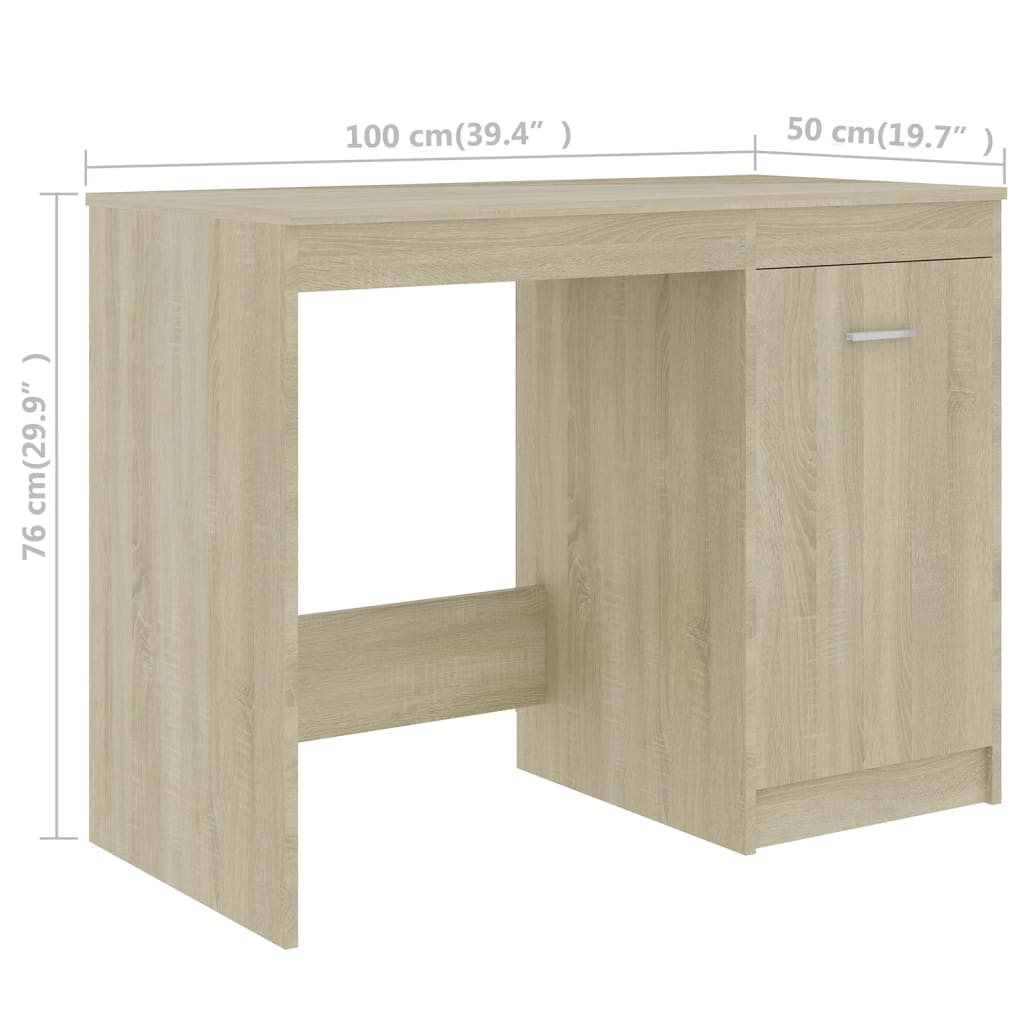Schreibtisch Weiß 140x50x76 cm Holzwerkstoff