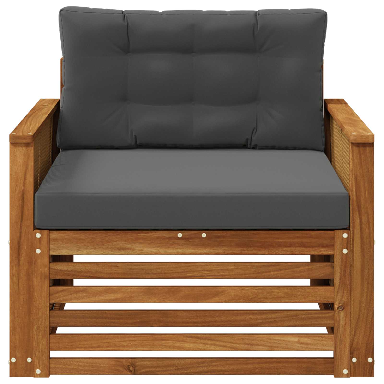 2 Stück Outdoor-Sofa Natur